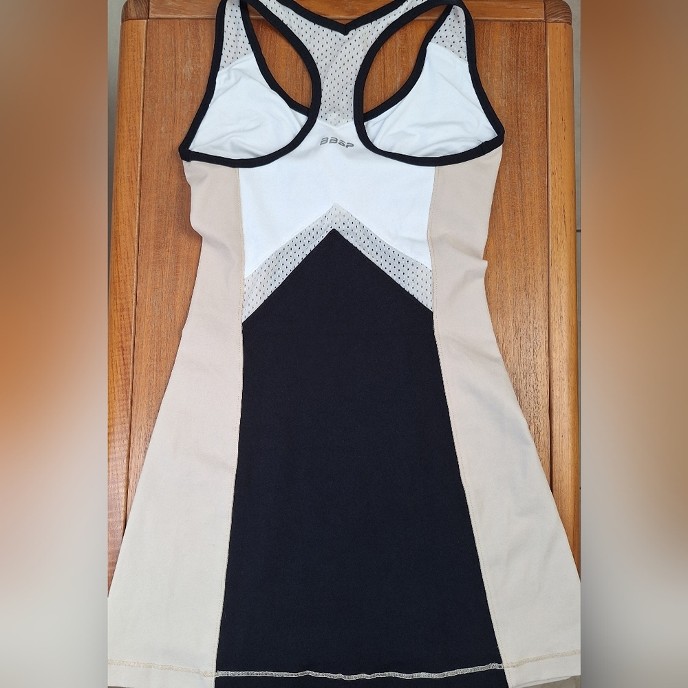 bebe Y2K Athletic Dress Retro Sporty Racerback Colorblock Nylon Tennis Active XS - Picture 2 of 13